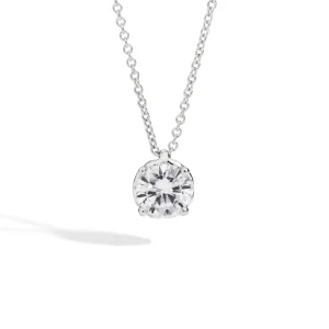 Sale Girocollo Punto Luce In Oro Bianco E Diamante Gioielli Anniversary | P01PX001/026-45 Donna Gioielli Donna