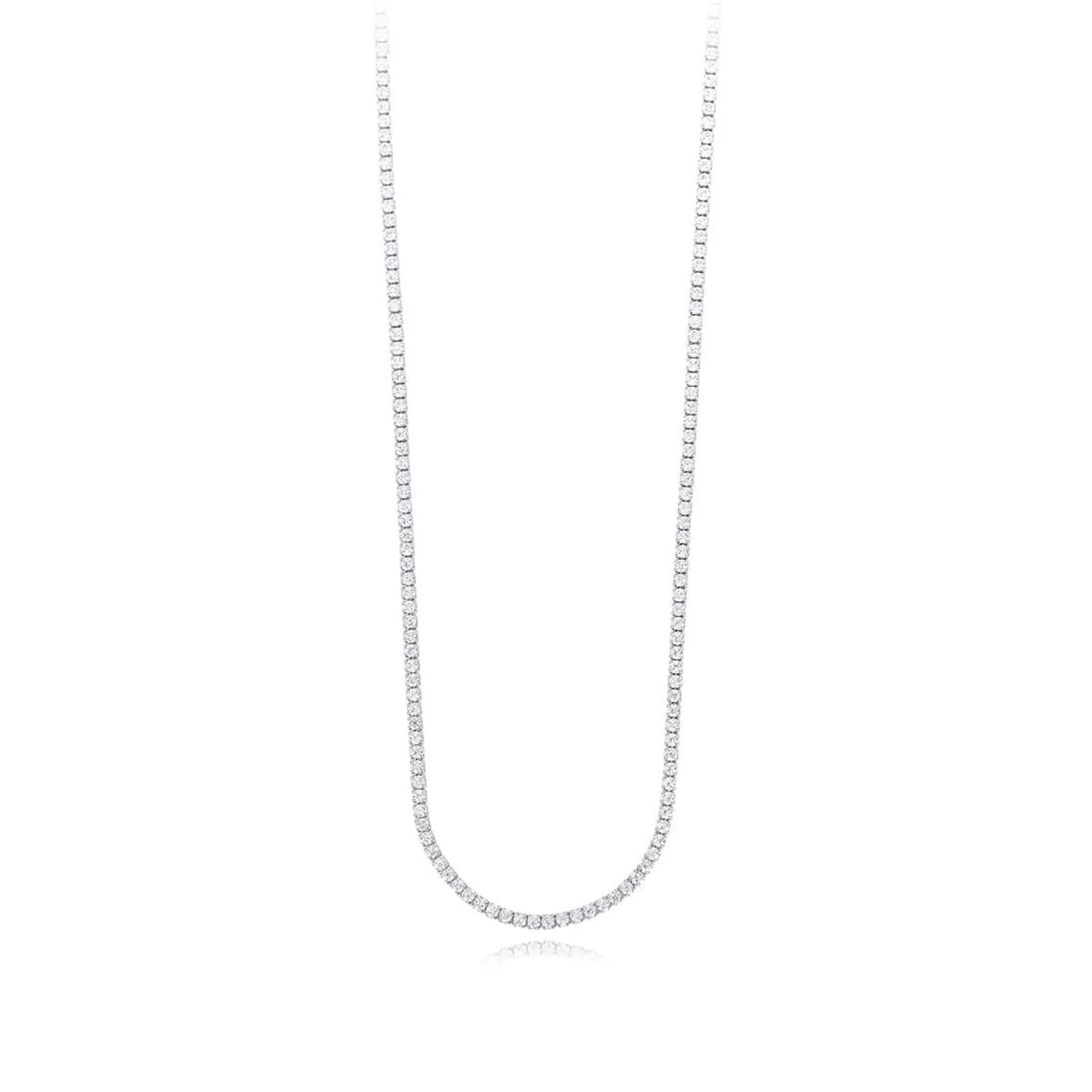 girocollo_tennis_in_argen_0.webp Sale Girocollo Tennis In Argento 925 Con Zirconi Gioielli | 553278 Donna Gioielli Moda Donna