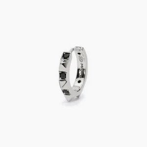 Hot Mono Orecchino Uomo A Cerchio Con Borchie Gioielli | 563634 Uomo Gioielli Moda Uomo