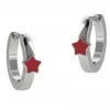 New Orecchini A Cerchio ConStella Rossa Nanan | NAN0151 Gioielli Moda Bimbi