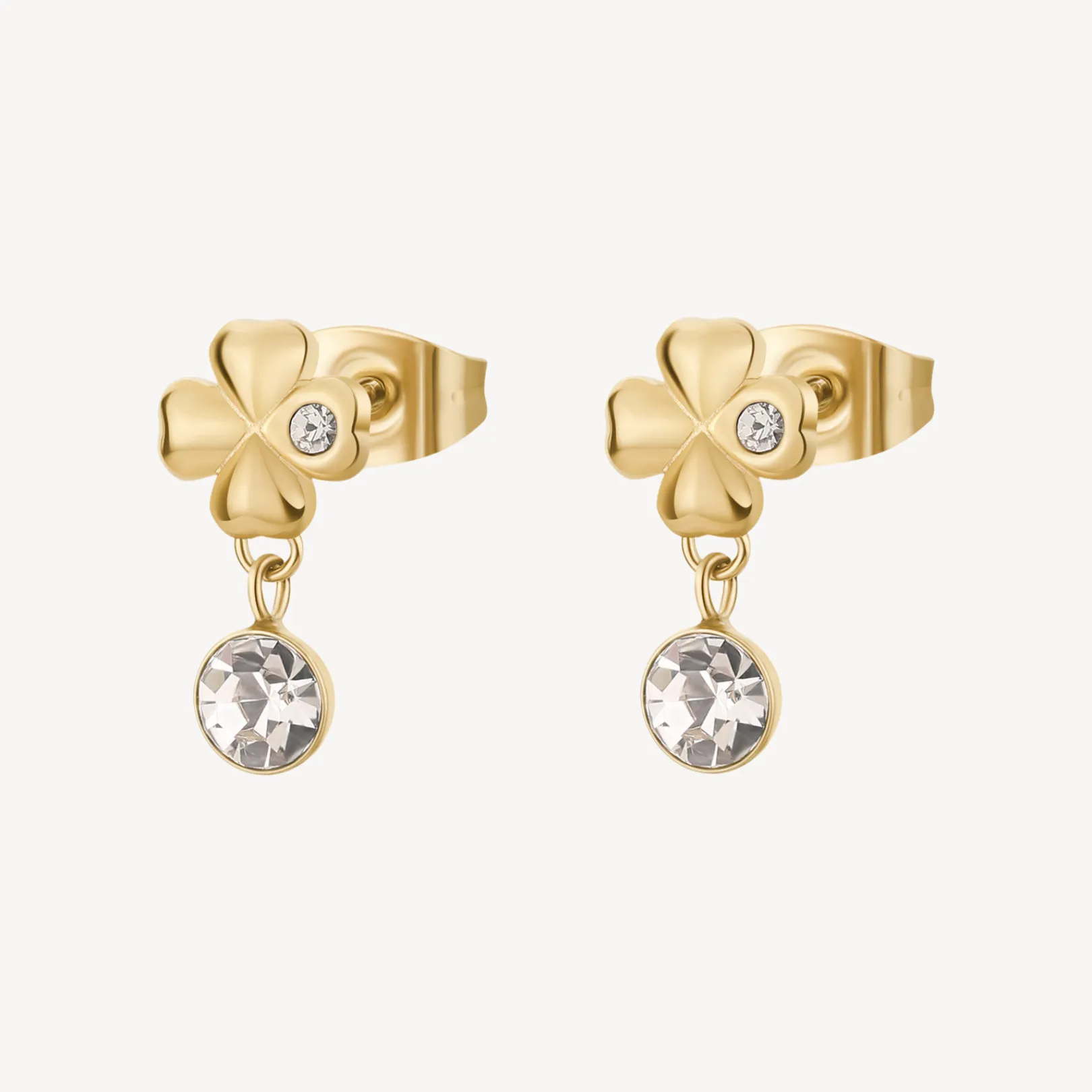 orecchini_chakra_quadrifo_0.webp Fashion Orecchini Chakra Quadrifoglio Finitura In Oro Gioielli | BHKE183 Donna Gioielli Moda Donna