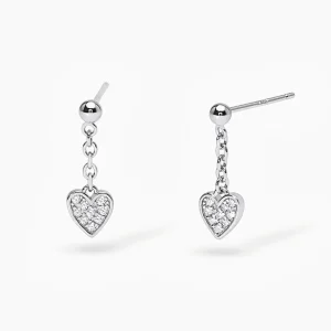 Clearance Orecchini Con Cuori Pendenti Gioielli | 563615 Donna Gioielli Moda Donna