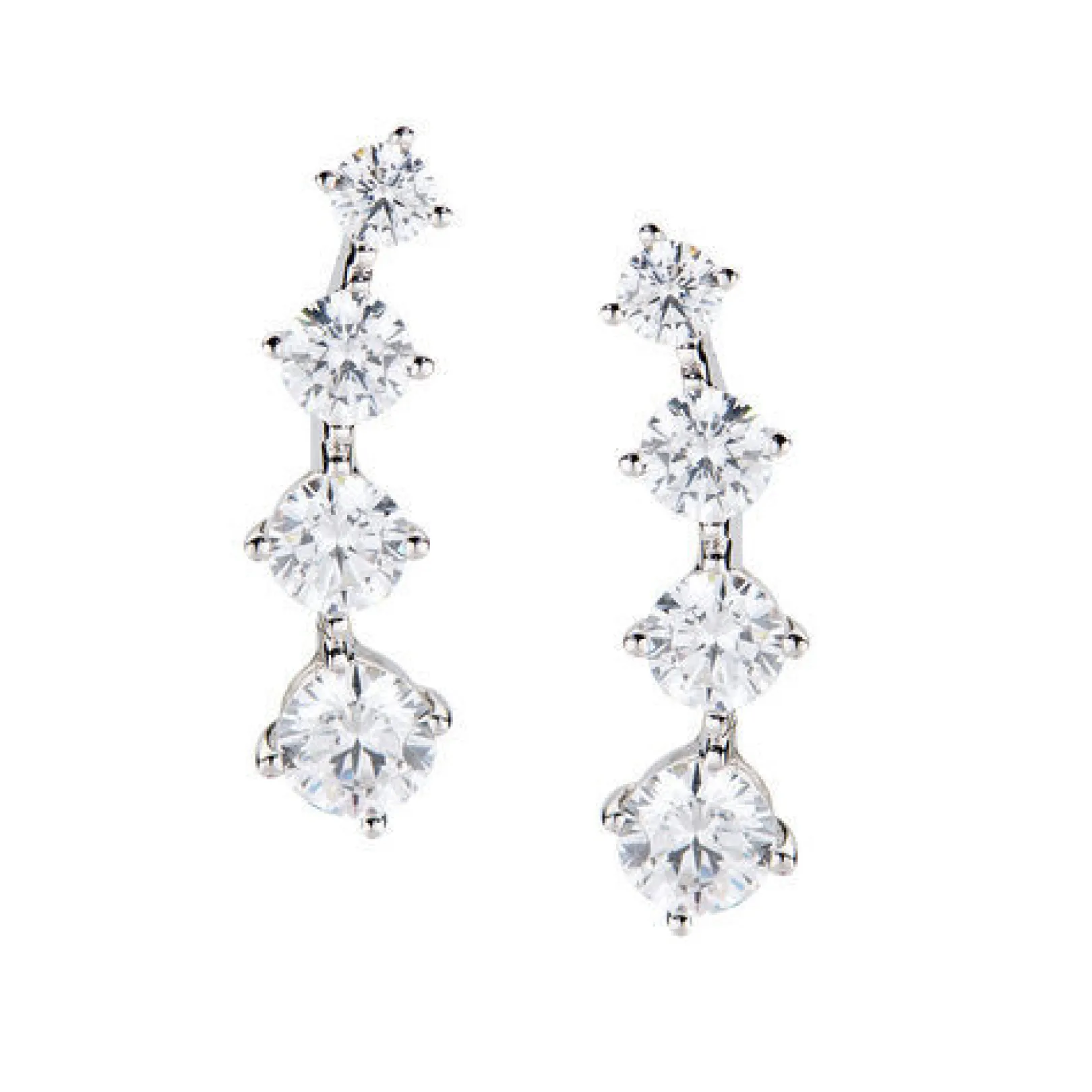 orecchini_diamonds_cascat_0.webp Discount Orecchini Diamonds Cascata Con Zirconi Bianchi Gioielli | E4BBZ Donna Gioielli Moda Donna