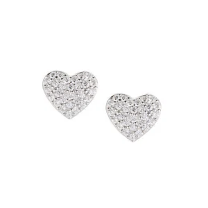 Fashion Orecchini Diamonds Cuori Pavè Gioielli |  ECUBBZ3 Donna Gioielli Moda Donna