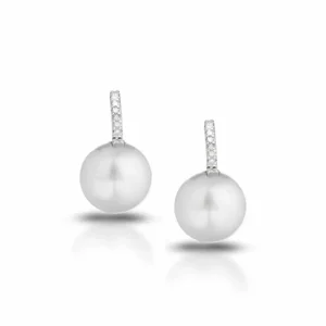 Sale Orecchini Oro Bianco, Perle Acqua Dolce E Diamanti LeLune Classic | LLEA718 Donna Gioielli Donna