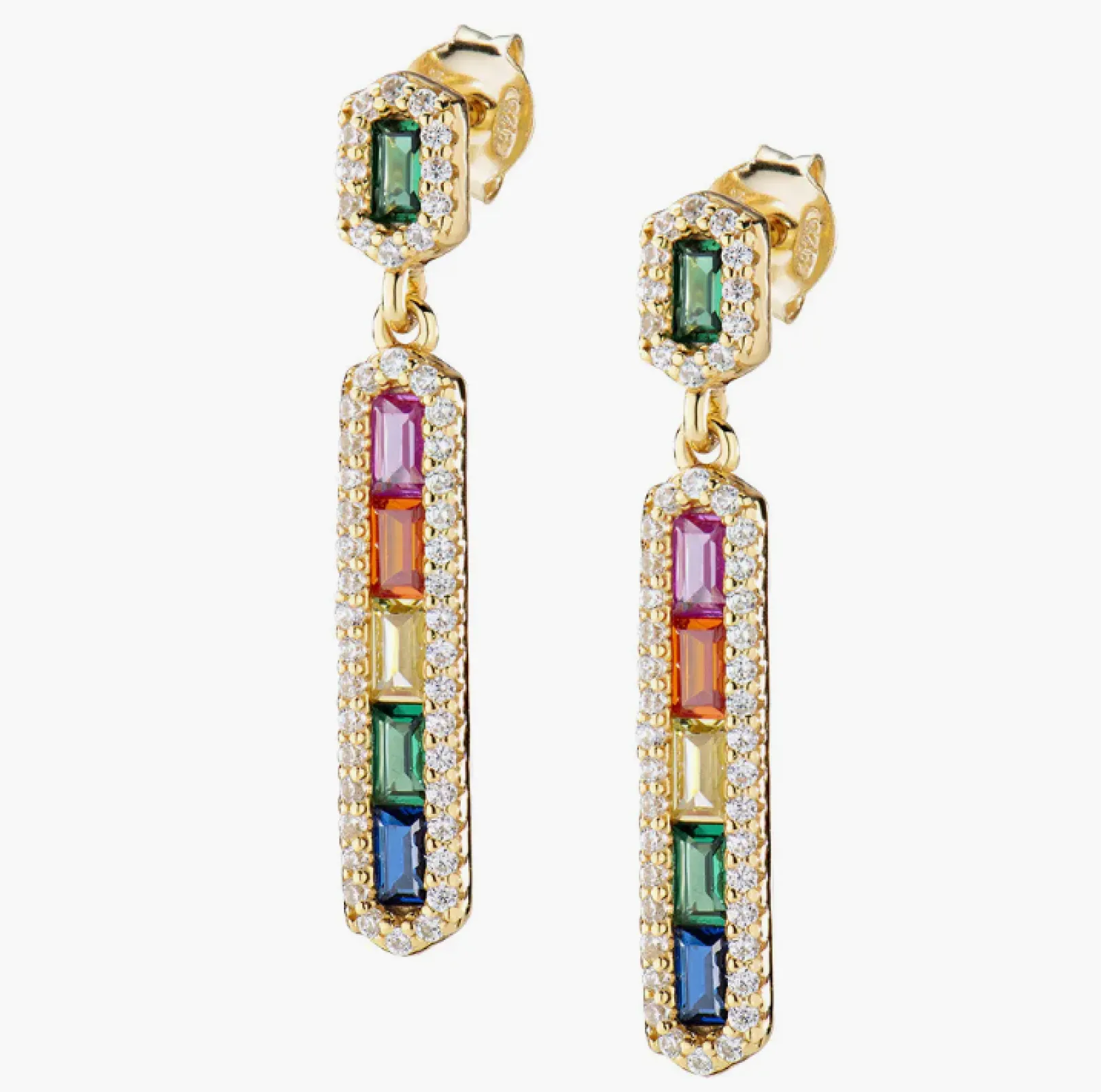 orecchini_pendenti_arcoba_0.webp Hot Pendenti Arcobaleno Dorati Gioielli Amen | ORRATAGMZ1 Donna Gioielli Moda Donna