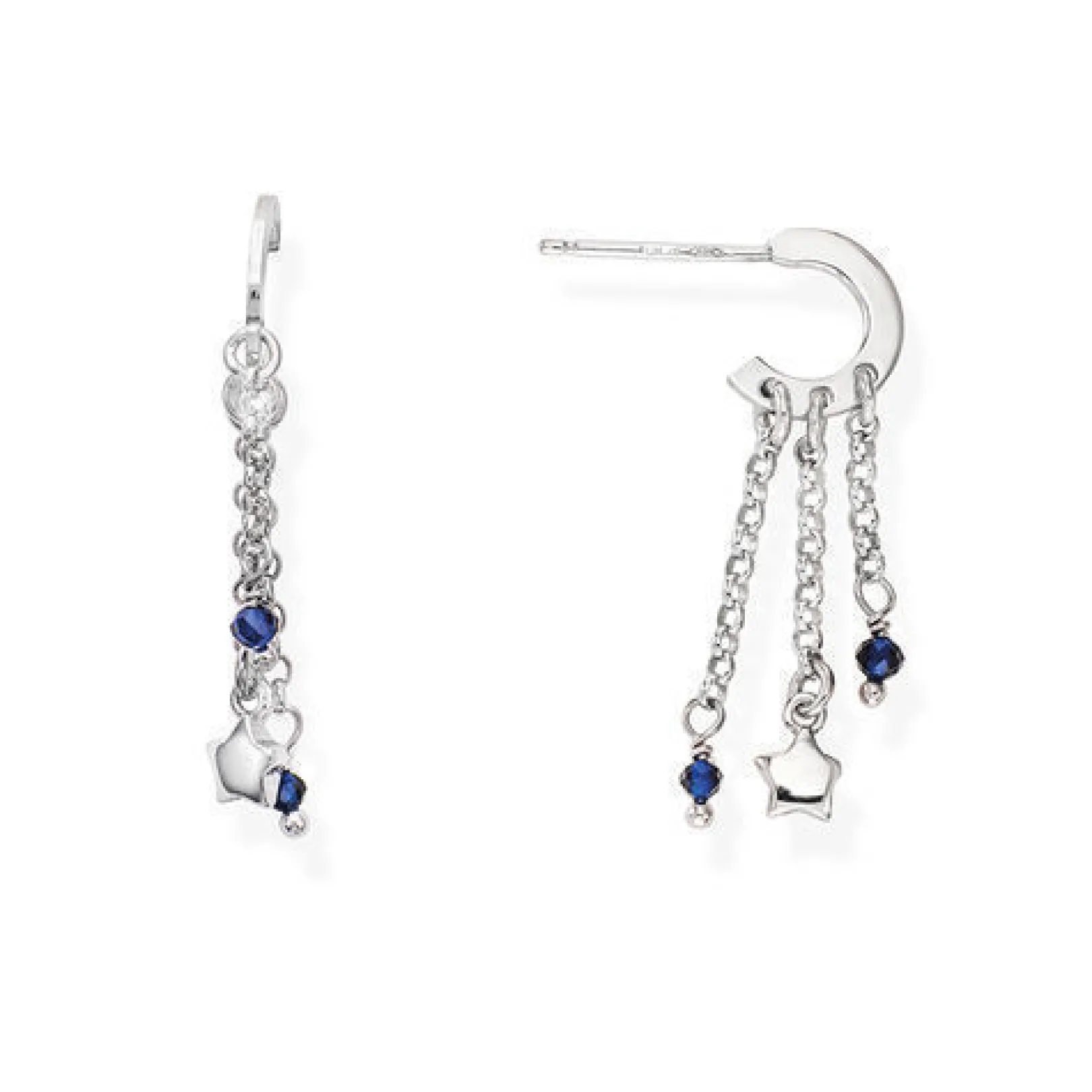 orecchini_pendenti_con_st_0.webp New Orecchini Pendenti Con Stelle E Cristalli Blu Gioielli Candy Charm | ORMISBBL Donna Gioielli Moda Donna