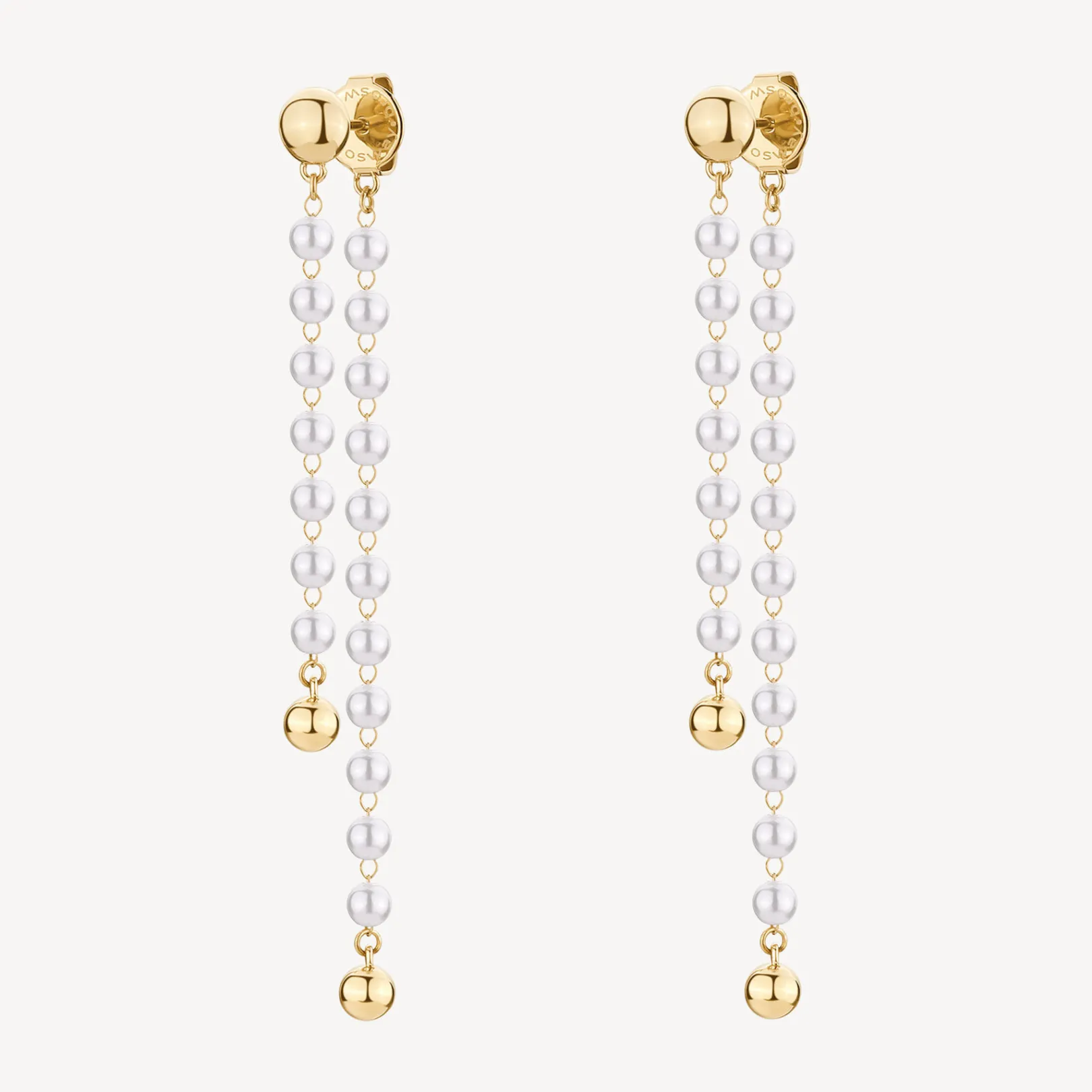 orecchini_pendenti_essent_0-1.webp Outlet Orecchini Pendenti Essential Dorati Con Perle Di Conchiglia | BNL102 Donna Gioielli Moda Donna