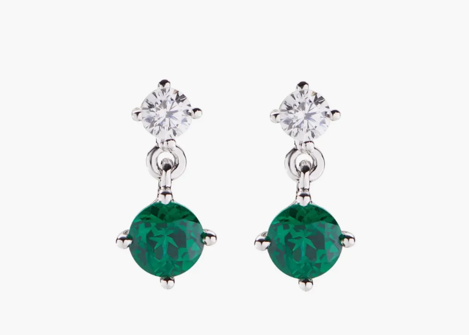 orecchini_princess_con_zi_0-6.webp Online Princess Con Zircone Tondo Verde Gioielli Amen | ETOBV Donna Gioielli Moda Donna