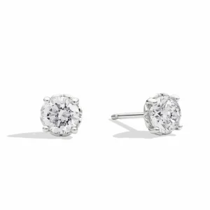 Hot Orecchini Punto Luce In Oro Bianco E Diamanti Gioielli Anniversary | E01PX001/041VS Donna Gioielli Donna