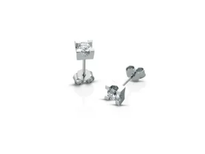 Sale Orecchini punto luce in oro bianco e diamant cod.OR004 da Ct.0,04 a 1,26 Donna Gioielli Donna