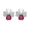 Online Orecchini Quadricuore In Argento E Zirconi Gioielli | EQUBR Donna Gioielli Moda Donna