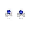 Fashion Orecchini Quadricuore In Argento E Zirconi Gioielli | EQUBBL Donna Gioielli Moda Donna
