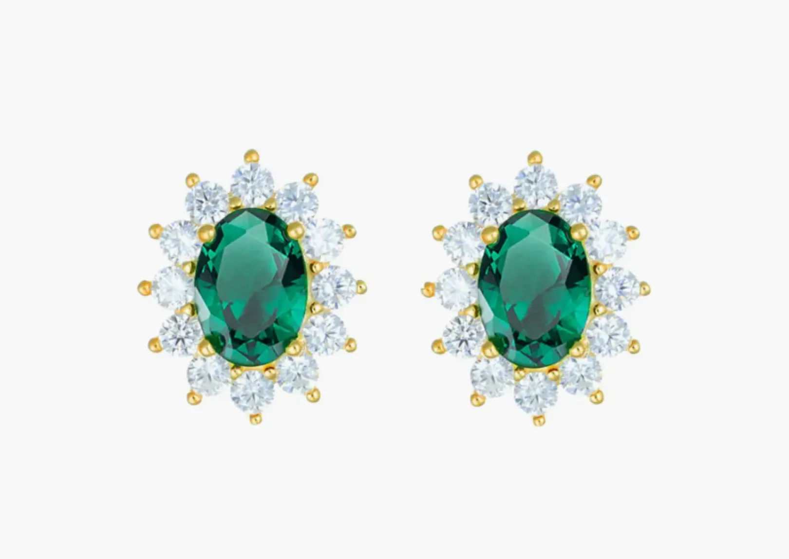 orecchini_royal_lady_dora_0.webp Outlet Royal Lady Dorati Con Zircone Verde Smeraldo Amen | ORLDMGBVE Donna Gioielli Moda Donna