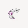 Hot Orecchino A Cerchietto Zirconi E Baguette Gioielli Fancy | FVP08 Donna Gioielli Moda Donna