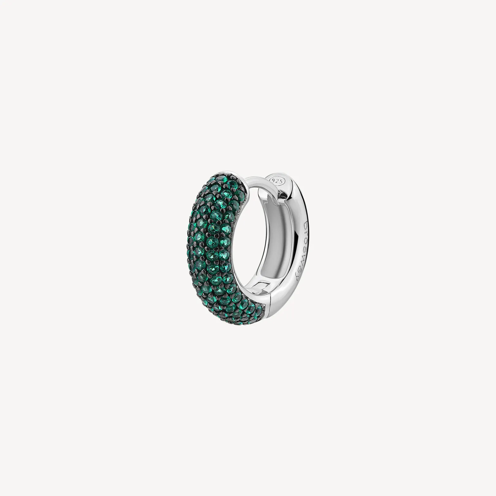 orecchino_singolo_a_cerch_0.webp Fashion Orecchino Singolo A Cerchio Life Green Gioielli Fancy | FLG121 Donna Gioielli Moda Donna
