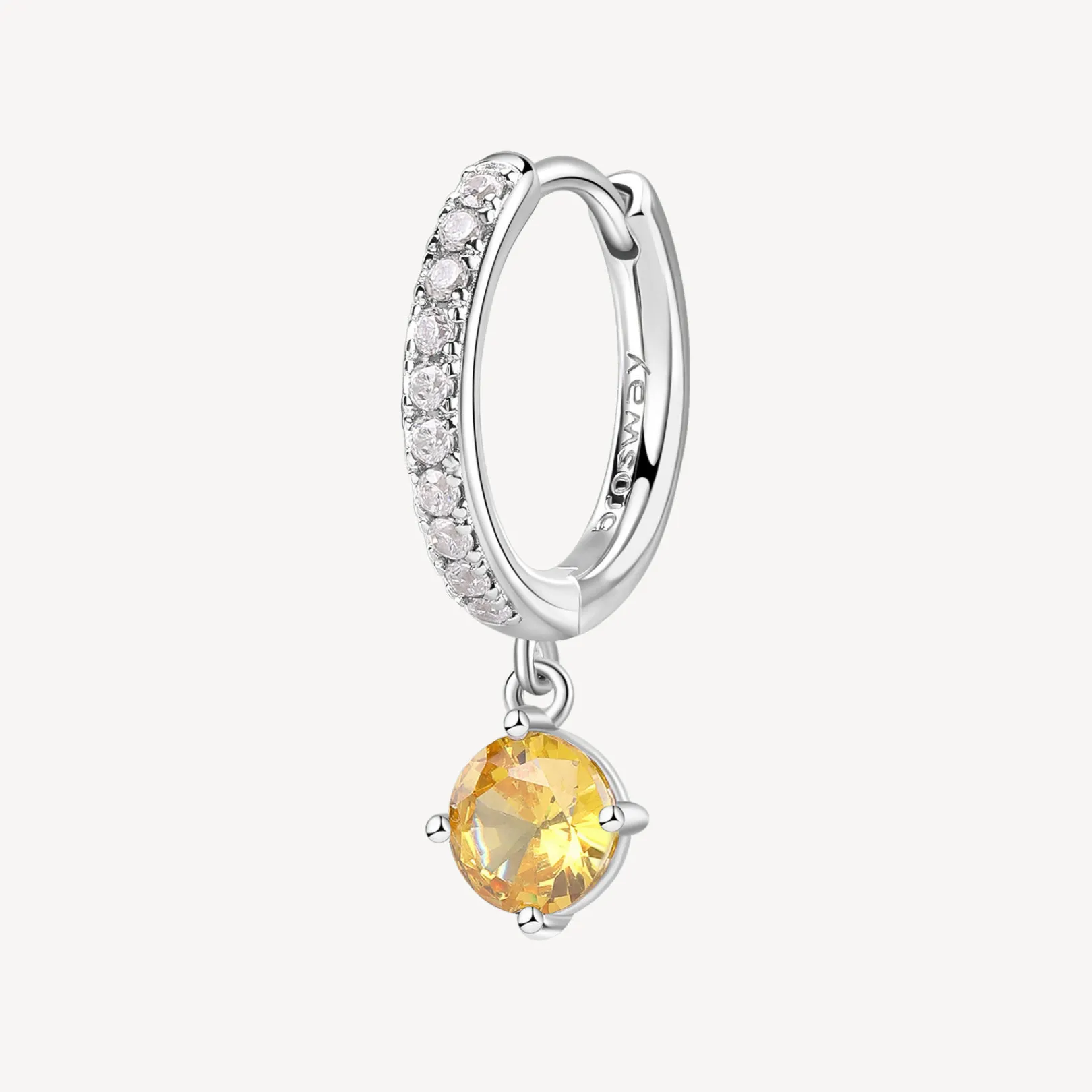 orecchino_singolo_donna_a_0-12.webp Sale Orecchino Singolo Donna A Cerchietto Con Pendente Yellow Gioielli Fancy | FEY75 Donna Gioielli Moda Donna