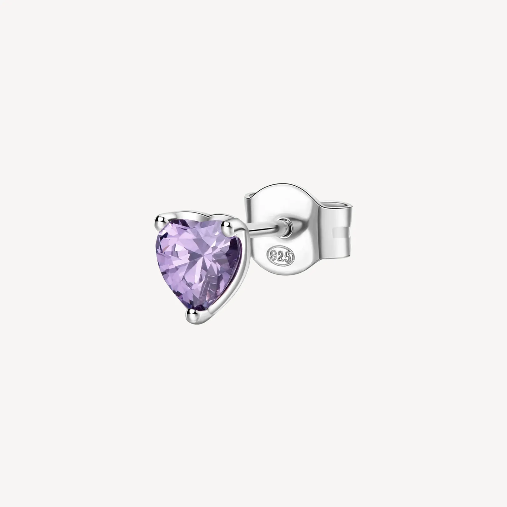 orecchino_singolo_donna_a_0-19.webp Fashion Orecchino Singolo Donna A Lobo Cuore Amethyst Gioielli Fancy | FMP92 Donna Gioielli Moda Donna