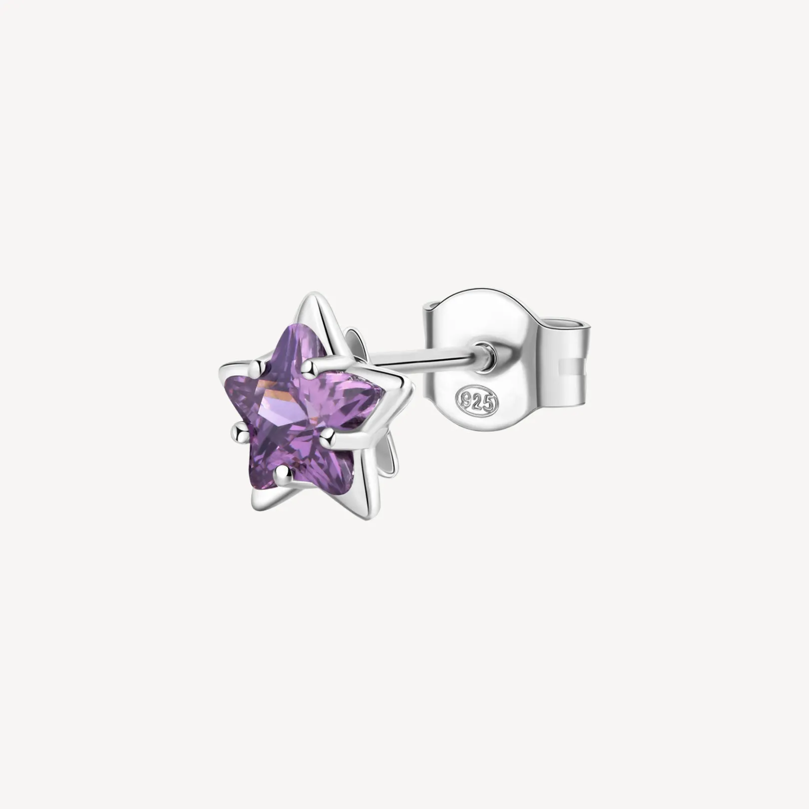 orecchino_singolo_donna_a_0-20.webp Fashion Orecchino Singolo Donna A Lobo Stella Amethyst Gioielli Fancy | FMP95 Donna Gioielli Moda Donna