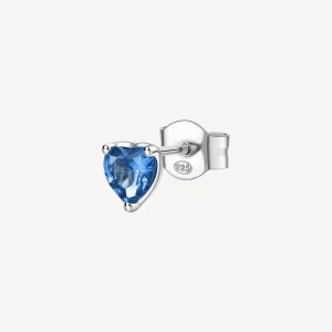 Best Orecchino Singolo Donna A Lobo Cuore Freedom Blue Gioielli Fancy | FFB88 Donna Gioielli Moda Donna