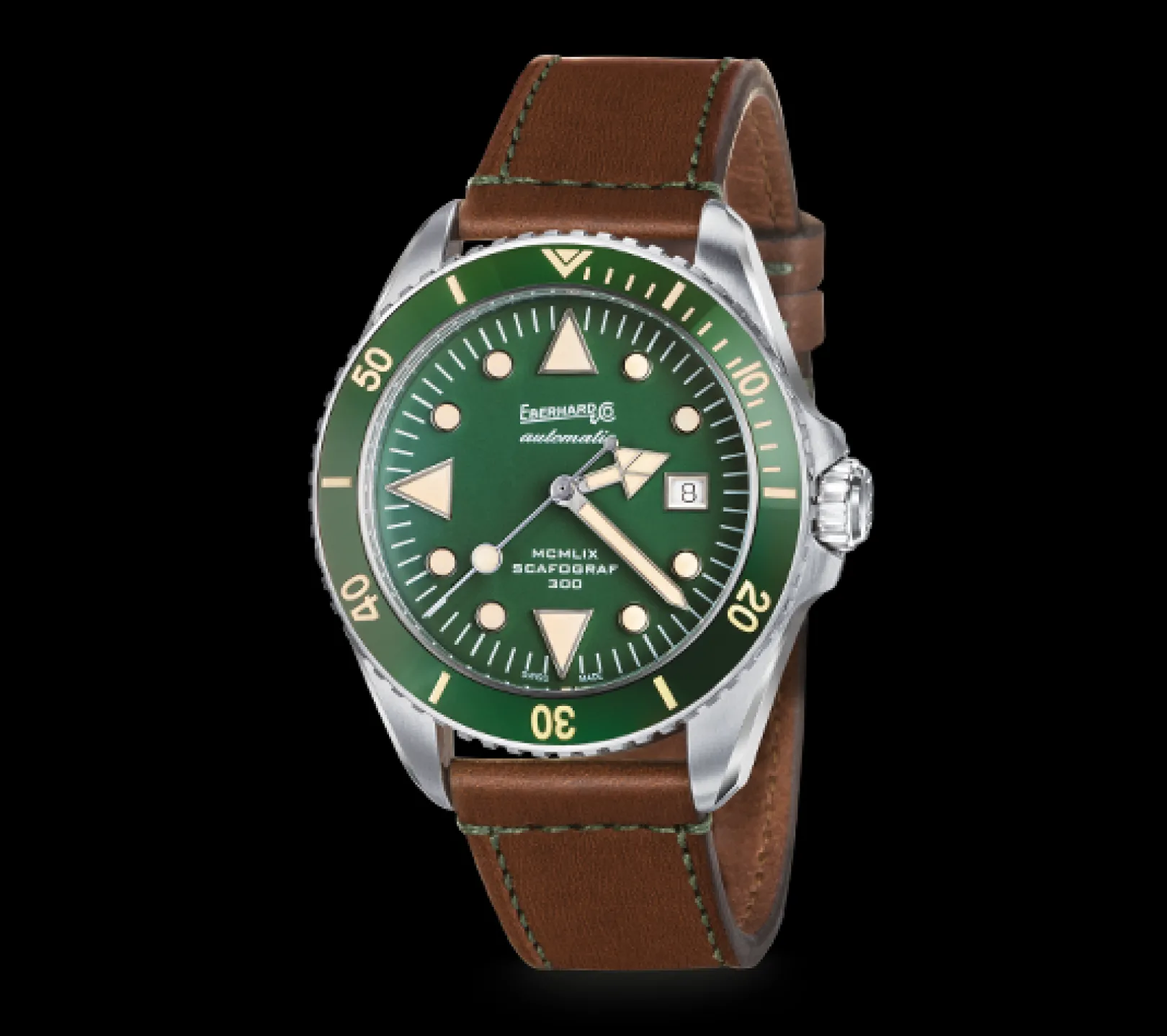 orologio_automatico_uomo__0-70.webp Hot Orologio Automatico Uomo Scafograf 300 MCMLIX Verde | 41034.09 Uomo Orologi Uomo