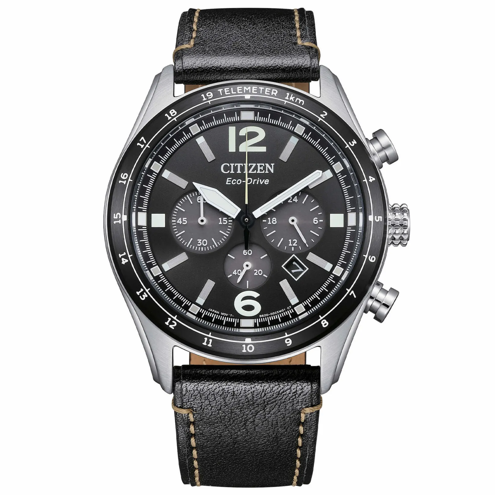 orologio_aviator_crono_co_0.webp Clearance Orologio Aviator Crono Con Cinturino In Pelle | CA4654-04E Uomo Orologi Uomo