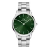 New Orologio Wellington Iconic Link Emerald 40 Silver Green | DW00100427 Uomo Orologi Uomo