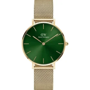 Outlet Orologio Wellington Petite Emerald 32 Gold Green | DW00100480 Donna Orologi Donna
