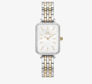 Online Orologio Wellington Quadro Lumine Bezel 5-Link Two-Tone Mop | DW00100671 Donna Orologi Donna