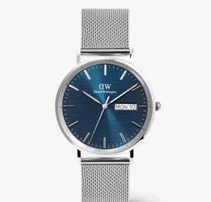 Sale Orologio Wellington Uomo Classic Day Display Sterling Arctic | DW00100833 Uomo Orologi Uomo