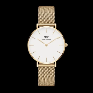 Online Daniel Wellington Petite Evergold Gold White 32 mm | DW00100348 Donna Orologi Donna