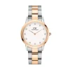 Outlet Orologio Wellington Iconic Link Lumine 32 Rose Gold Silver White | DW00100358 Donna Orologi Donna