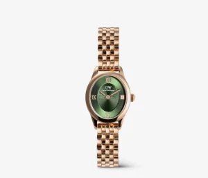 Outlet Orologio Donna Wellington Ophelia Mini Emerald Rose Gold | DW00100806 Donna Orologi Donna