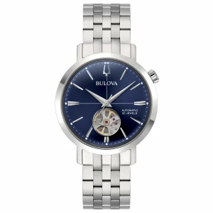 New Orologio Uomo Aerojet Automatic 38 mm Blue Bulova | 96A320 Uomo Orologi Uomo