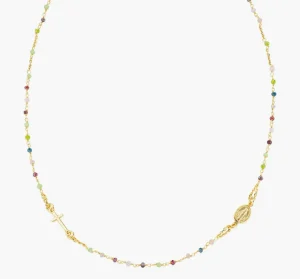 Discount Rosario Girocollo Cristalli Multicolor |  CRO10GARVE3 Donna Gioielli Moda Donna