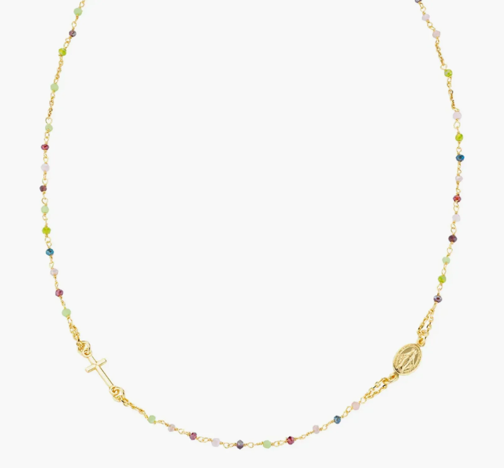 rosario_girocollo_cristal_0-2.webp Discount Rosario Girocollo Cristalli Multicolor | CRO10GARVE3 Donna Gioielli Moda Donna