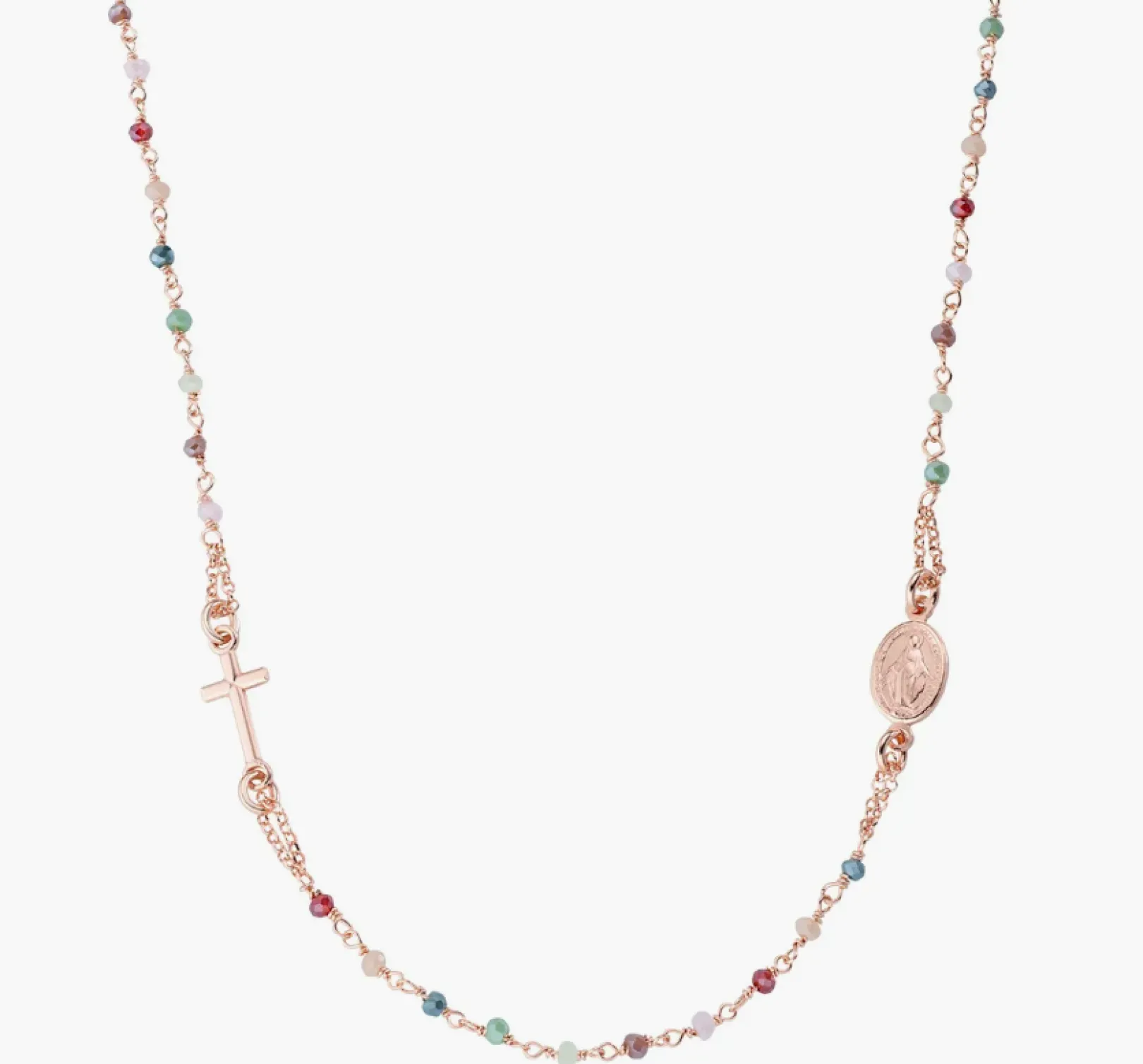rosario_girocollo_cristal_0-3.webp Sale Rosario Girocollo Cristalli Multicolor Pastello | CRO25RMU3 Donna Gioielli Moda Donna