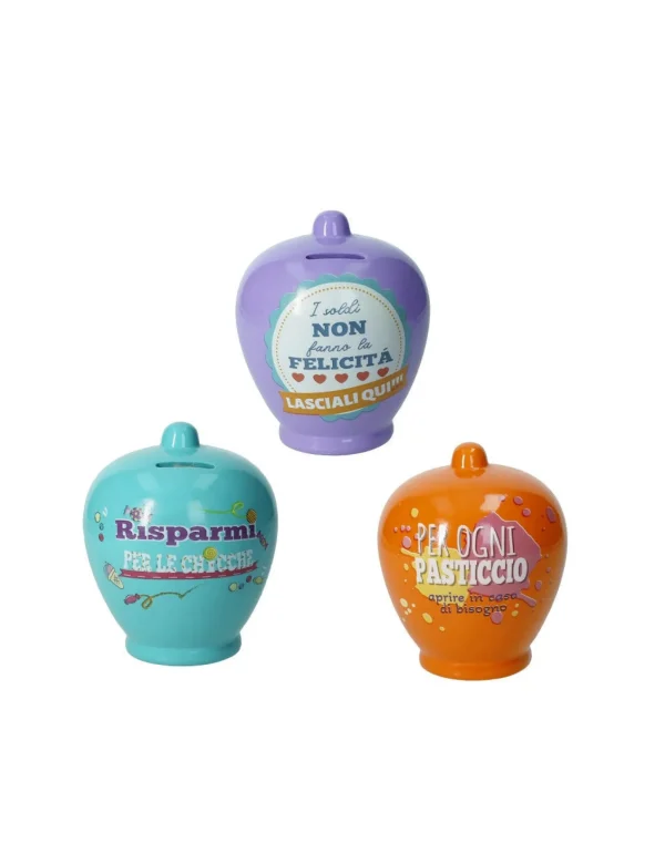 Fashion Salvadanaio Classico Colori E Frasi Assortite Dolomiti Brandani | 51258 Home