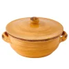 Outlet Tegame Giallo Con Coperchio Terracotta Da Fuoco Brandani | 52264 Cucina&techno